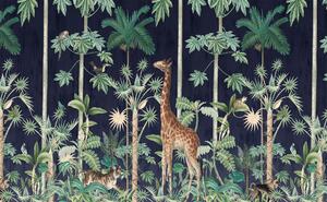 Giraffe's Stroll - Nightfall