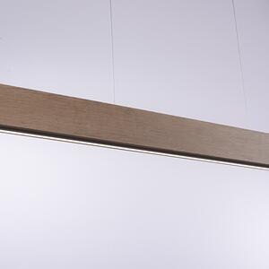 Hänglampa trä 121 cm inkl LED med fjärrkontroll - Ajdin