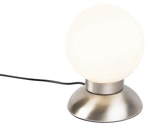 Modern Touch-Bordslampa Stål inkl. LED - Majestic