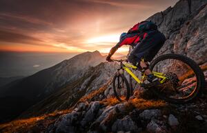 Golden hour high alpine ride
