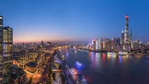 The Blue Hour in Shanghai