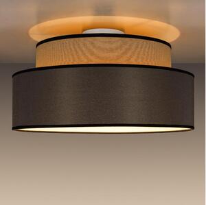 Taklampa GRACE 1xE27/60W/230V beige/brun