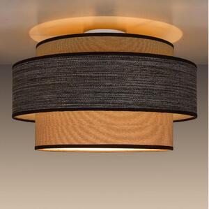 Taklampa GRACE 1xE27/60W/230V beige/brun