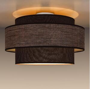 Taklampa GRACE 1xE27/60W/230V brun/beige
