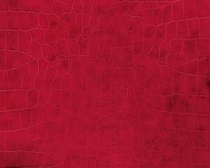 Skind og læder folie-1,5 meter-45 cm-Krokodille - Rød