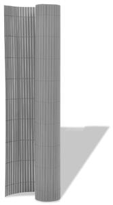Dubbelsidigt insynsskydd PVC 90x500 cm grå