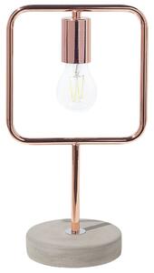 Bordslampa i Koppar Mässing Modern Design Betong Lampfot Beliani