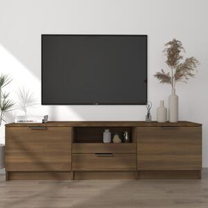 TV-bänk brun ek 140x35x40 cm konstruerat trä
