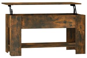 Soffbord rökfärgad ek 101x49x52 cm konstruerat trä