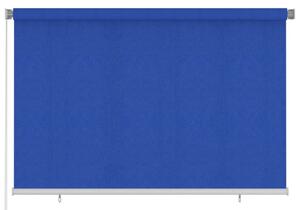 Rullgardin utomhus 220x140 cm blå HDPE