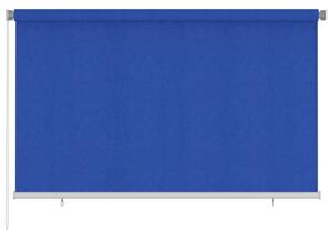 Rullgardin utomhus 240x140 cm blå HDPE