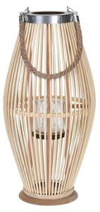 H&S Collection Lykta 24x48 cm Bambu naturfärgad