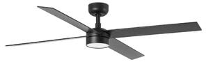 FARO 34356-1TW - LED Dimbar takfläkt RUDDER L LED/20W/230V svart diameter 132 cm + fjärrkontrol