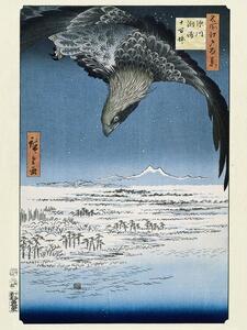 Konsttryck Hokusai - Fukagawa Susaki and Jumantsubo, Utagawa Hiroshige, (30 x 40 cm)
