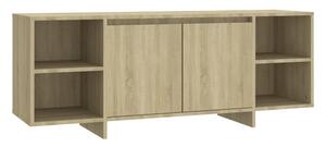 TV-bänk sonoma-ek 130x35x50 cm spånskiva - Beige