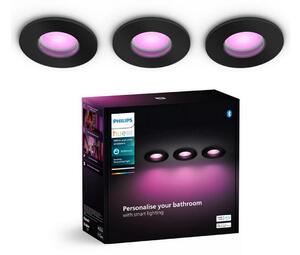 Philips-KIT 3x LED RGBW Dimbar badrumsbelysning Hue XAMENTO 1xGU10/4,2W IP44