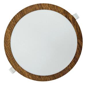 LED infälld belysning CIRCLE LED/24W/230V 4200K diameter 29,6 cm brun