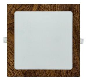 LED infälld belysning SQUARE LED/18W/230V 4200K 22x22 cm brun