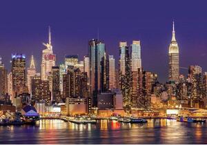 Fototapet - NYC: Night City - Standard 350x245