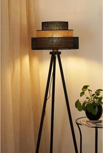 Brilagi - Golvlampa ASPEN LUNETA 1xE27/15W/230V svart/beige