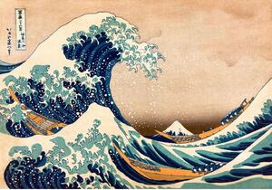 Fototapet - Hokusai: The Great Wave off Kanagawa