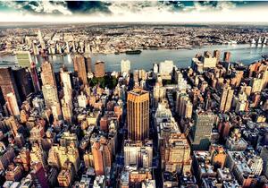 Fototapet - Bird's Eye View of New York - Standard 400x280