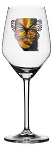 Golden Butterfly Kristall Vitvinsglas 22 cm - Transparent