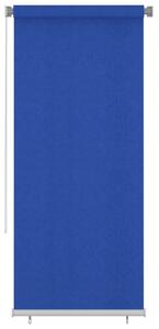 Rullgardin utomhus 100 x 230 cm blå HDPE