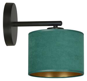 HILDE K1 Vägglampa, Svart/Grön