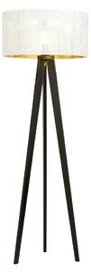 ASTON LP1 Golvlampa, Svart/Vit/Guld