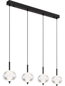 Globo 16042-4H - LED ljuskrona med textilsladd AIDA 4xLED/5,75W/230V 3000K/4500K/6500K