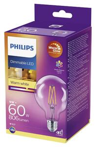 Dimbar LED-lampa Philips Warm Glow E27/9W/230V 2200K-2700K
