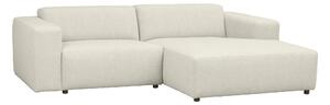 WILLARD soffa 3-sits-schäslong höger vit