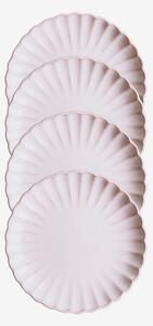 Zelected by Houze - Sidoplatta Dahlia Sand 4-p - Beige - Assietter - Från Homeroom