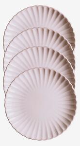 Zelected by Houze - Middagstallrik Dahlia Sand 4-p - Beige - Tallrikar - Från Homeroom