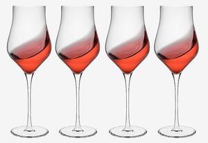 Zelected by Houze - Glas Grace Rosé klar 4-p - Transparent - Vinglas - Från Homeroom