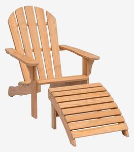 Hillerstorp - Däckstol Tennessee Teak Nature - Beige - Solstolar & solsängar - Från Homeroom