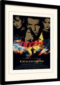 Inramad poster James Bond - Goldeneye