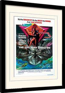 Inramad poster James Bond - Spy Who Loved Me