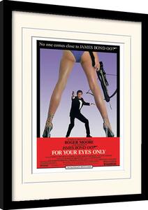 Inramad poster James Bond - For Your Eyes Only