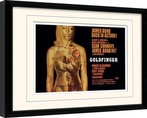 Inramad poster James Bond - Goldfinger Projection