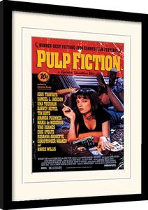 Inramad poster Pulp Fiction - Uma On Bed