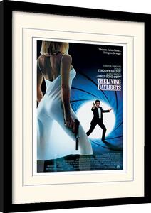Inramad poster James Bond - The Living Daylights