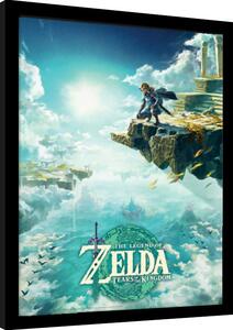 Inramad poster The Legend of Zelda: Tears of the Kingdom - Hyrule Skies