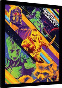 Inramad poster Guardians of the Galaxy - Character Collage