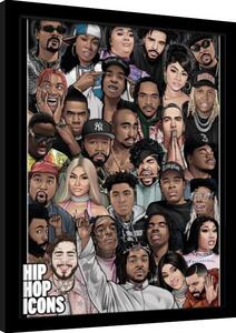 Inramad poster Hip Hop Icons