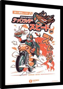Inramad poster Ilustrata - Ramen Rider