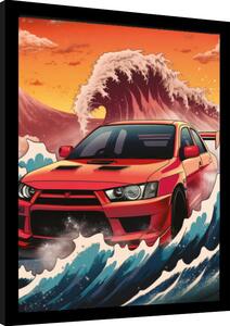 Inramad poster Wave Collection - Wave Cars Evo