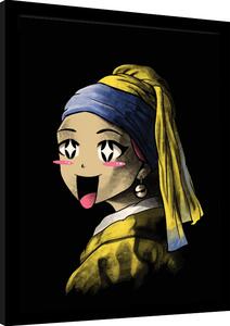 Inramad poster Vincent Trinidad - Kawaii With a Pearl Earring