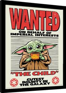 Inramad poster D100 Star Wars - Grogu Wanted
